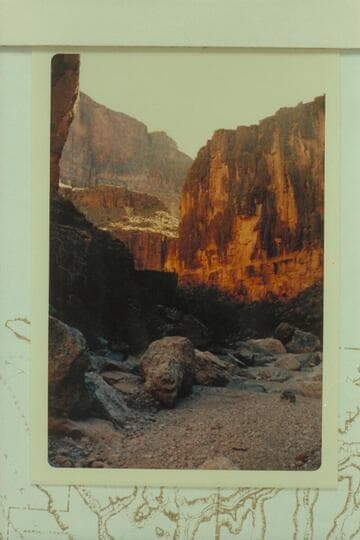 Return route up Granite Park Canyon all the way