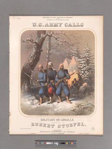 U. S. Army calls military quadrille / composed by Robert Stoepel