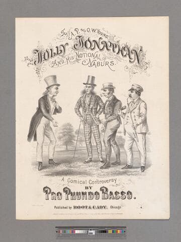 Jolly Jonathan and his notional naburs : a comical controversy / by Pro Phundo Basso