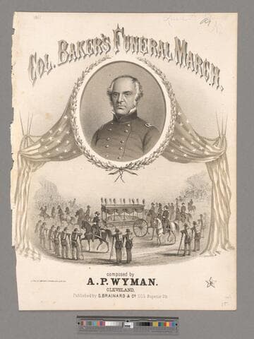 Col. Baker's funeral march / composed by A. P. Wyman