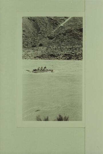 The "Esmeralda II" approaching Vulcan Rapid