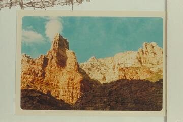Left wall at entrance to Split Mountain Canyon; Mile 206.6.  Camp No. 5