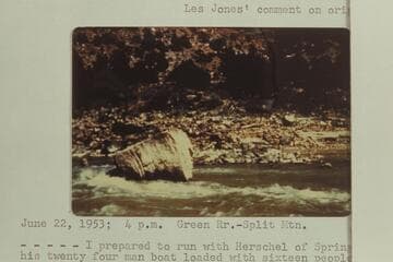 Rock of Moonshine Rapids; Split Mountain