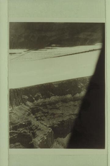 The salt canyon at Kwagunt Rapid from the air.  Cessna plane piloted by Guy Forcier