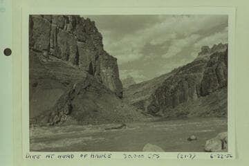 Dyke and head of Hance Rapid