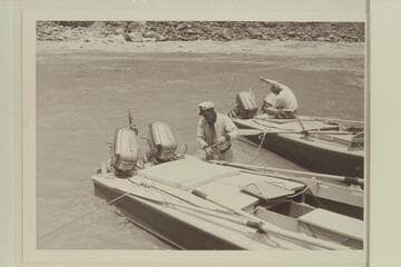 Rod Sanderson with the lines at the "Rattlesnake"; Masland rigging on the "Bootoo"