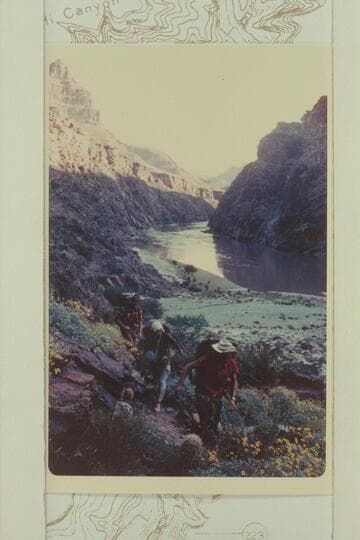 Leaving camp at mouth of Trail Canyon
