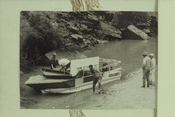 The convenient mooring of Jim-Bob Rowland's deck boat at Mile 22