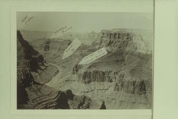 Site of the plane crashes in Grand Canyon near the mouth of the Little Colorado River