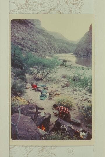 Morning in camp at mouth of Trail Canyon
