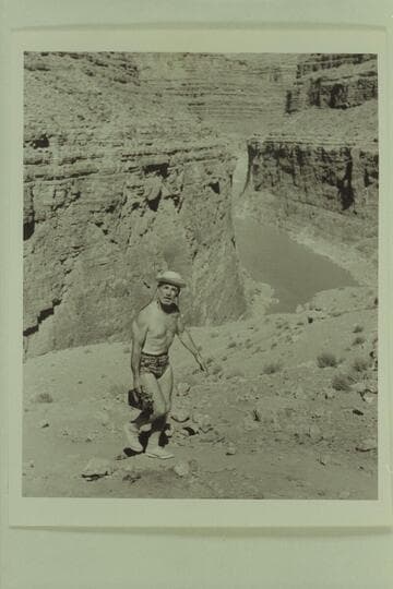 Dock Marston at the drillers camp
