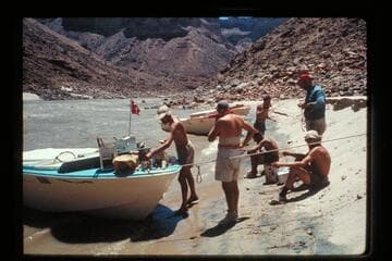 Lunch; foot of Soap Creek Rapids