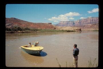 Jet under way; Lees Ferry