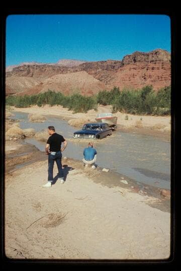 Jet boat crossing; Paria Creek