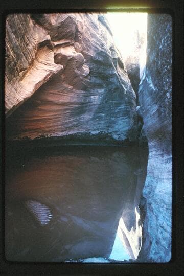 Pothole near camp north side of Sid Whiskers Butte