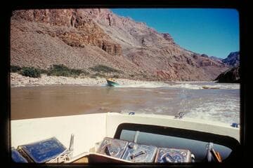 "Wee Yellow" in 205 Mile Rapids, approximate gauge 20,000 cfs