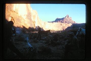 Up from camp at Mile 71.3