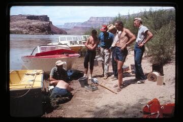 Overhaul of boats; Lees Ferry