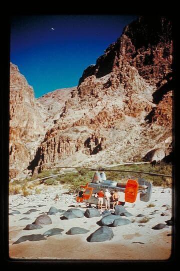 Chopper at Vulcan Rapids