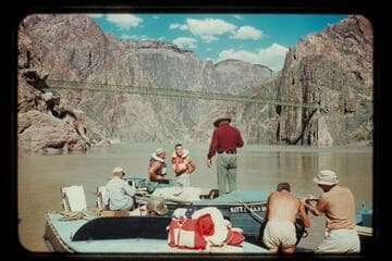 Preparing "Kitty"; Bright Angel Creek