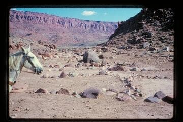 Irrigation system at mouth of Cha Canyon
