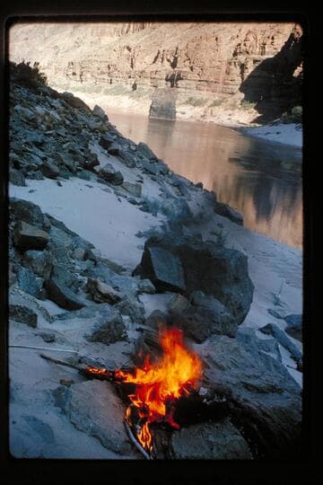 Signal fire at The Anvil