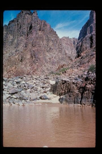 Side canyon; Mile 232.55 right bank