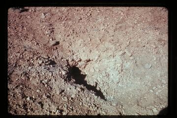 Crevice outlet near mouth of Cha Canyon