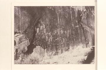 Petroglyphs at mouth of Smith Fork, Glen Canyon, mile 132