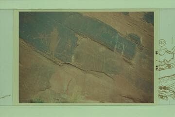 Inscription below mouth of Smith Fork, about prior to submerging