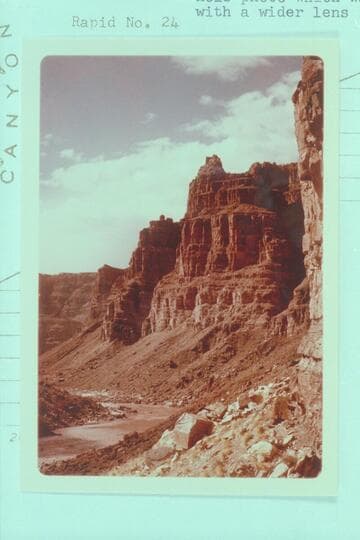 Down river from under the Kolb inscription at Mi. 202.2.  The view is similar to the Kolb photo which was taken with a wider lens