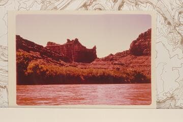 Saddle in The Loop; from Mile 7.2.  Cisco gauge:  May 19:  7,780 cfs.  May 20:  9,910 cfs.  May 21:  12,700 cfs