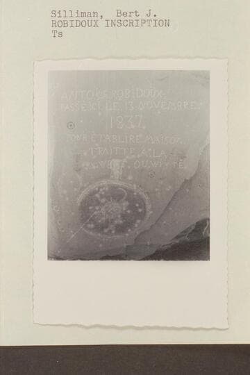 Robidoux inscription.  Mouth of Westwater Canyon