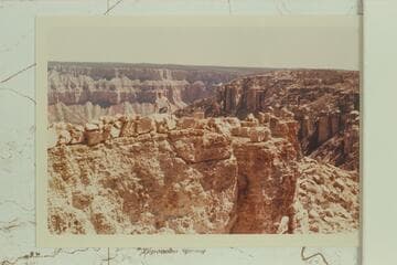 Bruce atop Enfilade Point ruin.  View south-southeast to Forster