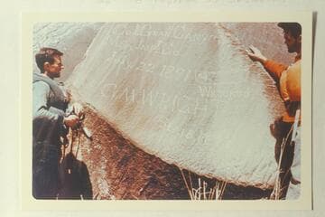 Best inscription at Mile 204 1/2--205.  Photo from Hatch party