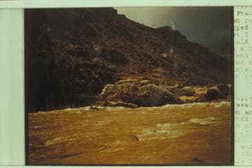 John Harper running the "Norm" through Bedrock after getting thrown on the left side in the "Mexican Hat IIi."  Note the oar recovery