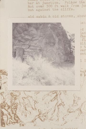 Cabin on right bank of Green River 500 feet up from its mouth