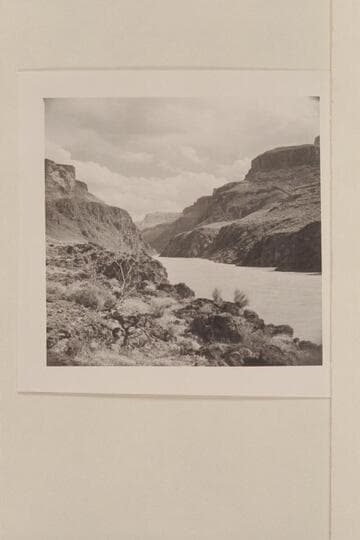 Upriver view from right bank at Bass Cable; Mile 108