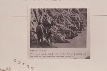 Stanton crew portaging dunnage at head of Sockdologer Rapid