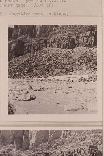Across lower end of Badger Creek Rapid