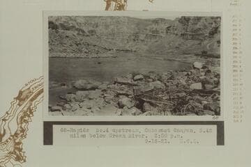 Rapid #4 upstream, Cataract Canyon.  5.42 miles below the Green River