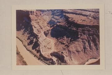 Up Butler or Red Lake Canyon.  The side canyon entering Butler from upper right is the one shown by Reilly photo 584 CTCN 213.3 and Marston photo 5610 CTCN 213.4.  Twin Canyon shows in extreme upper right