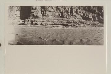 The USGS boats lashed together in the riffle at Mile 187 1/2 with the motion picture camera running from the rear boat at left