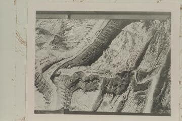 Spanish Bottom and Red Lake Canyon.  Air photos by Soil Conservation Service with names and mile points by Zodiak