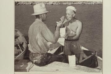 Frank Wright and Moulty Fulmer at end of 1948 traverse