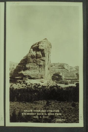 Green River Investigation:  Steamboat Rock in Echo Park