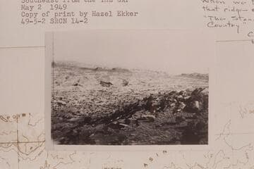 Southeast from The Gap.  When we first got on that ridge and saw "The Standing Rock Country" (caption on book)