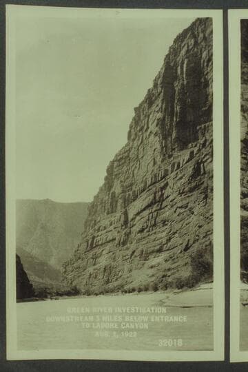 Green River Investigation- Downstream 3 miles below entrance to Ladore Canyon