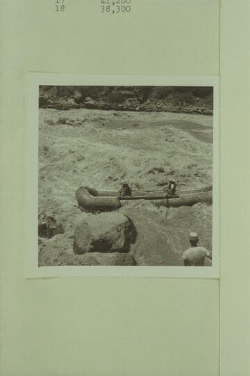 16.  Running Lava Falls.  Pontoon No. 1.  Boat:  Bruce and Clarke.  Shore:  Al