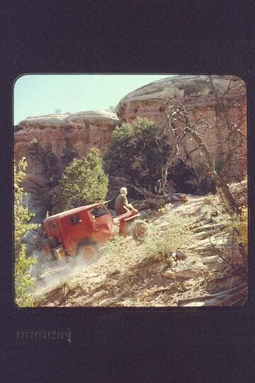 Desloge [Joe] on jeep